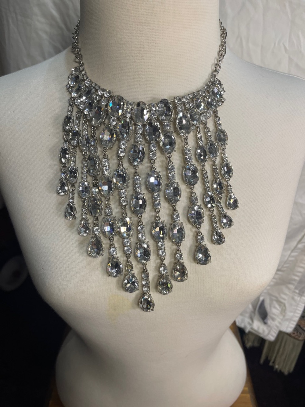 Paparazzi Crystal Fringe Zi Statement Necklace